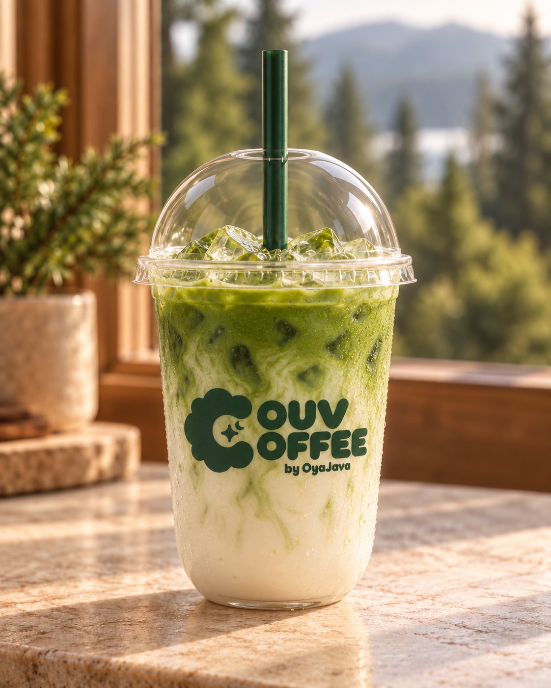 Oyamatcha iced drink